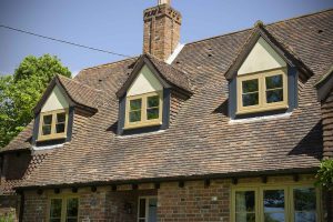 Light oak effect residence collection windows