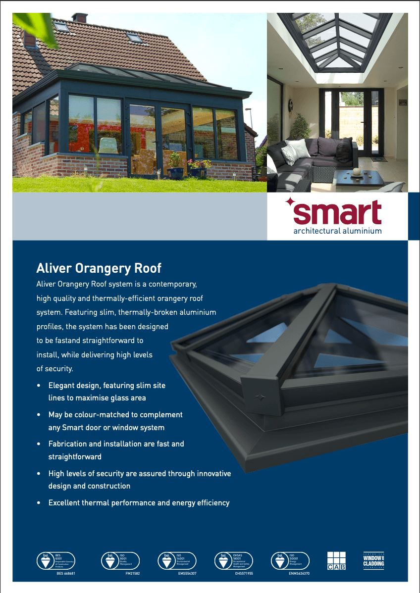 Aliver Orangery Roof Brochure