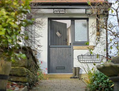 Traditional black stable door