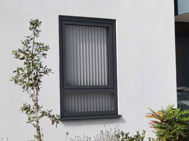 Black flush tilt and turn window