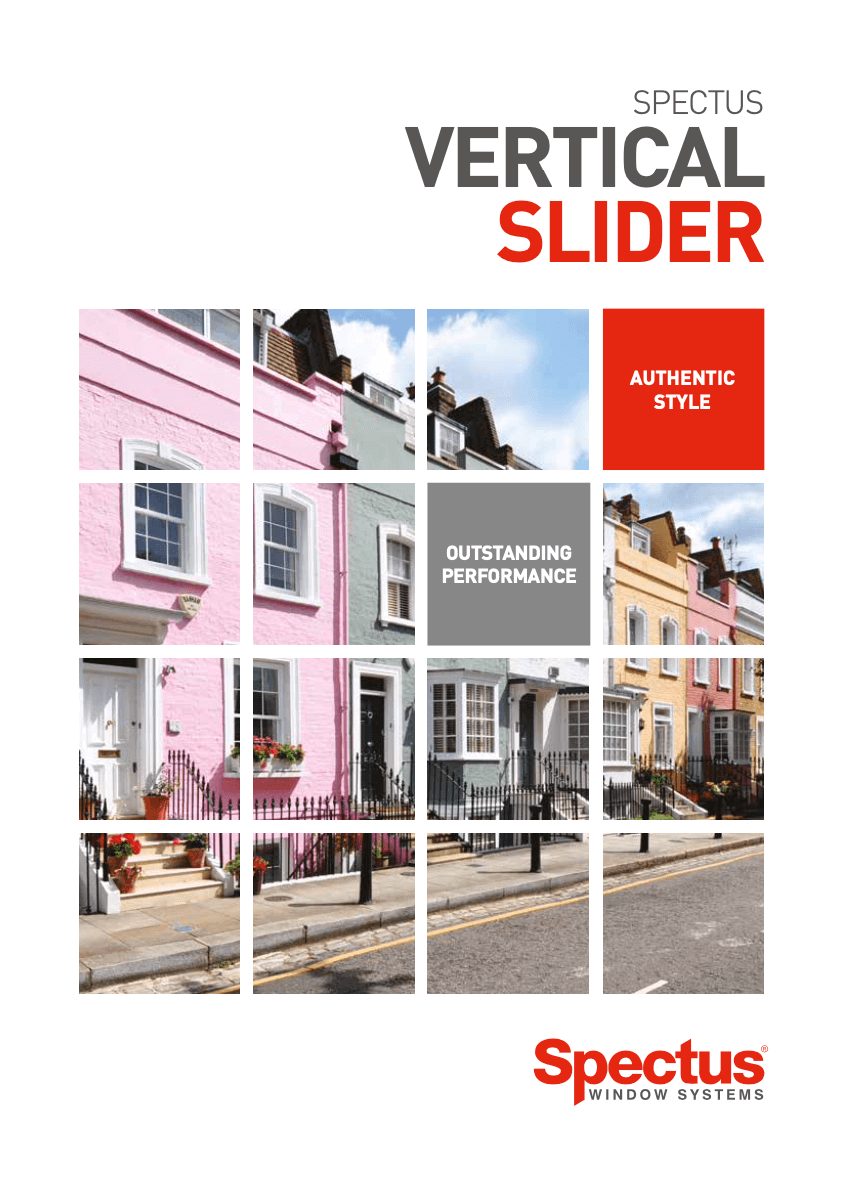 Vertical slider brochure